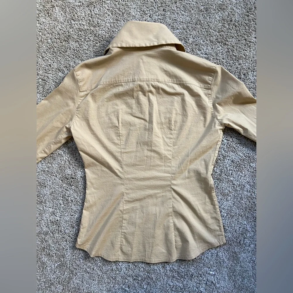 Vintage Sisley Dramatic Collar Button Down - Picture 7 of 10